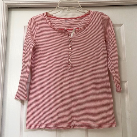 GAP Women’s 3/4 Sleeve Casual Blouse Striped Shirt - Picture 7 of 16